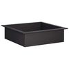 vidaXL Feuerstellenring Schwarz 90 x 90 x 25 cm Stahl