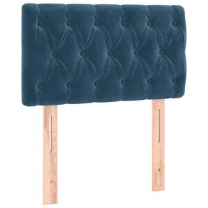 vidaXL Kopfteil Dunkelblau 80x7x78/88 cm Samt