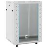 vidaXL 15U Netzwerkschrank 19" IP20 Grau 60x45x86 cm