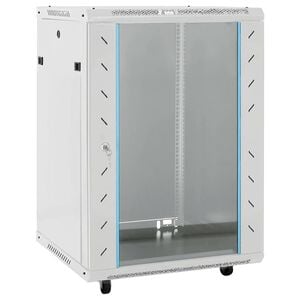 vidaXL 15U Netzwerkschrank 19" IP20 Grau 60x45x86 cm
