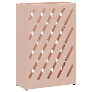 vidaXL Regenschirmst&auml;nder Rosa 28 x 12 x 41 cm Stahl