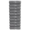 vidaXL Premium-Wascht&uuml;cher SOLUND 10 Stk. Grau 30x30 cm 600 g/m&sup2;