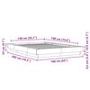 vidaXL Bettgestell mit LED Betongrau 140x190 cm Holzwerkstoff