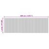vidaXL Teppich Rechteckig Natur 100x300 cm Bambus
