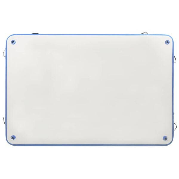 vidaXL Aufblasbare Schwimmmatte Blau und Weiß 200x150x15 cm