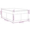 vidaXL Boxspringbett mit Matratze Hellgrau 120x200 cm Stoff