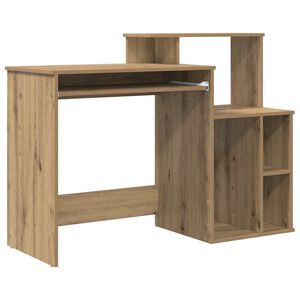 vidaXL Schreibtisch Artisan-Eiche 120,5 x 44 x 88,5 cm Holzwerkstoff