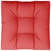 vidaXL Palettenkissen Rot 80x80x12 cm Stoff