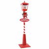 vidaXL Weihnachtsstra&szlig;enlampe mit Laterne Rot 40,5x40,5x180cm