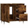 vidaXL Badschrank R&auml;uchereiche 65x33x60 cm Holzwerkstoff