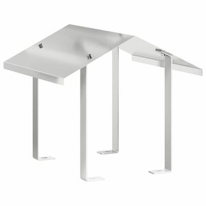 vidaXL Kaminhaube Silber 40 x 40 x 37,5 cm Edelstahl