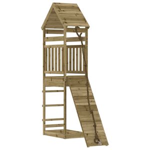 vidaXL Spielturm mit Kletterwand Impr&auml;gniertes Kiefernholz
