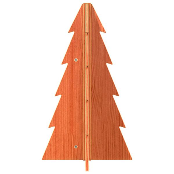 vidaXL Weihnachtsbaum Holz zum Schm&uuml;cken 69,5 cm Massivholz Kiefer