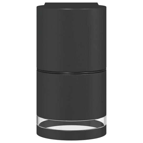 vidaXL Außenwandleuchte Schwarz Aluminiumdruckguss