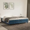 vidaXL Boxspringbett mit Matratze Dunkelblau 200x200 cm Samt