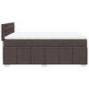 vidaXL Boxspringbett mit Matratze Dunkelbraun 140x190 cm Stoff