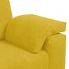 vidaXL 2-teiliges Sofa-Set mit Kissen, gelber Samt