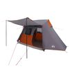 vidaXL Tunnelzelt Grau und Orange 475 x 220 x 192 cm