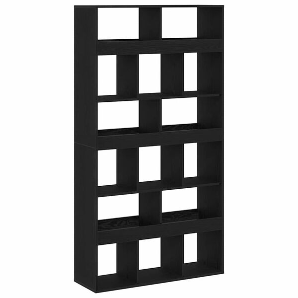 vidaXL B&uuml;cherregal 2 pcs Schwarz Eichen-Optik 100 x 33 x 187,5 cm