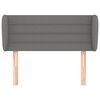 vidaXL Kopfteil mit Ohren Dunkelgrau 93x23x78/88 cm Stoff
