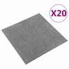 vidaXL Teppich 20 pcs Grau 50 x 50 cm 100% Polypropylen