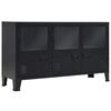 vidaXL Sideboard Metall Industrie-Stil 120&times;35&times;70 cm Schwarz