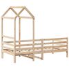 vidaXL Tagesbett mit Dach 90x200 cm Massivholz Kiefer