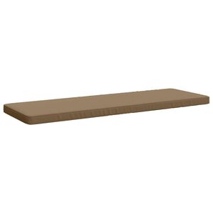 vidaXL 1-teiliges Bankkissen VUGHT 100 % Polyester Taupe