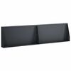 vidaXL St&uuml;tzmauer 2 stk. 80 x 12 x 40 cm Stahl Anthrazit