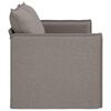 vidaXL Sofa Taupe Gesamtabmessungen: 156 x 82 x 85 cm (B x T x H) Samt
