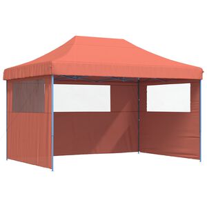 vidaXL Party-Zelt 279 x 410 x 315 cm Terrakotta Oxford-Stoff