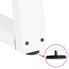 vidaXL Couchtischbeine V-Form 2 St&uuml;ck Wei&szlig; 60x(30-31,3) cm Stahl