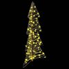 vidaXL Weihnachtsbaum mit 100 LEDs Warmes Wei&szlig; 120 cm Rattan