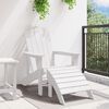 vidaXL Adirondack-Stuhl Weiß 74 x 82 x 92 cm HDPE
