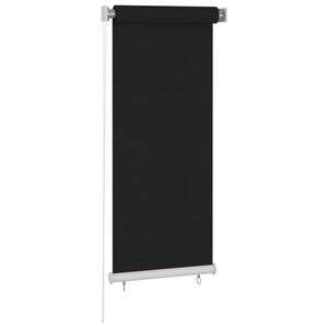 vidaXL Au&szlig;enrollo 65 (B) x 140 (H) cm Schwarz