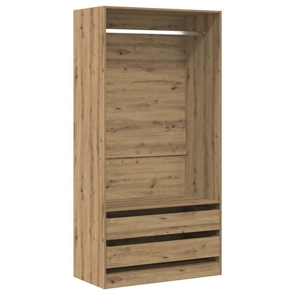vidaXL Kleiderschrank Artisan-Eiche 100x50x200 cm Holzwerkstoff