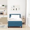 vidaXL Boxspringbett mit Matratze Dunkelblau 90 x 190 cm Samt