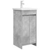 vidaXL Badezimmerschrank mit Waschbecken Betongrau 42 x 40 x 84,5 cm
