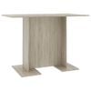 vidaXL Esstisch Sonoma-Eiche 110x60x75 cm Holzwerkstoff