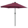 vidaXL Gartenparasol Bordeauxrot 294 x 150 x 224 cm Stoff