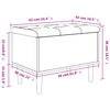 vidaXL Sitzbank mit Stauraum Wei&szlig; 62x42x46 cm Holzwerkstoff
