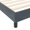 vidaXL Boxspringbett mit Kopfteil Dunkelgrau 160 x 200 cm Samt
