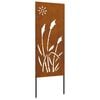 vidaXL Garten Sichtschutz-Leinwand Rostoptik 50 x 140 cm