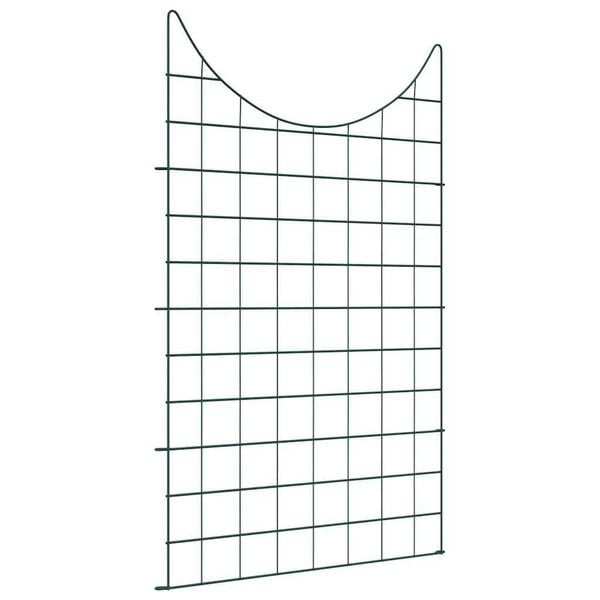 vidaXL Teichzaun Set 8 pcs Gr&uuml;n 50 x 80 cm Stahl