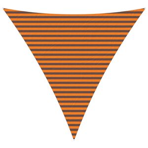 vidaXL Sonnensegel Orange und Braun 4 x 4 x 4 m 100 % Polyester Oxford
