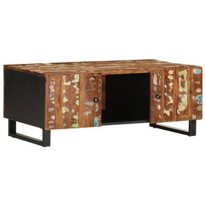 vidaXL Couchtisch 100x54x40 cm Altholz Massiv & Holzwerkstoff