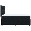 vidaXL Boxspringbett mit Matratze Schwarz 140x190 cm Samt