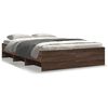 vidaXL Bettgestell ohne Matratze Braun Eiche 120x190 cm Holzwerkstoff