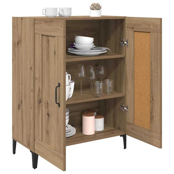 vidaXL Sideboard Artisan-Eiche 69,5 x 34 x 90 cm Holzwerkstoff