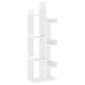 vidaXL B&uuml;cherregal Wei&szlig; 48x25,5x140 cm Holzwerkstoff